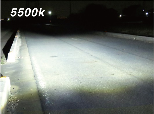 ５５００K　LEDヘッド　色味